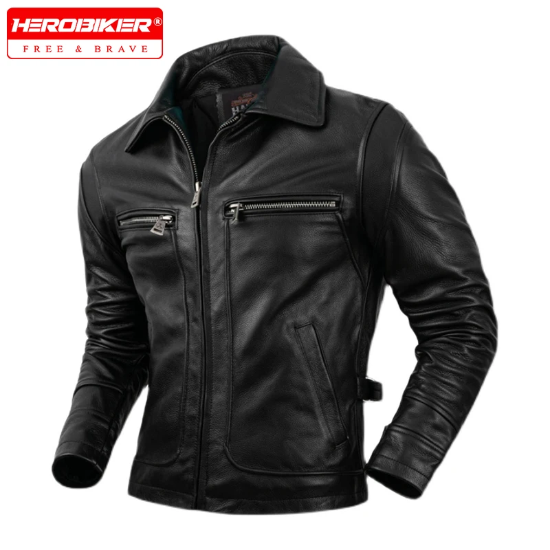 Motorcycle Leather Jacket Men's Windproof And Rainproof Off-road Motorcycle Riding Jacket Leather And Cowhide Slim Fit Jacket
Motorcycle Leather Jacket Men's Windproof And Rainproof Off-road Motorcycle Riding Jacket Leather And Cowhide Slim Fit Jacket