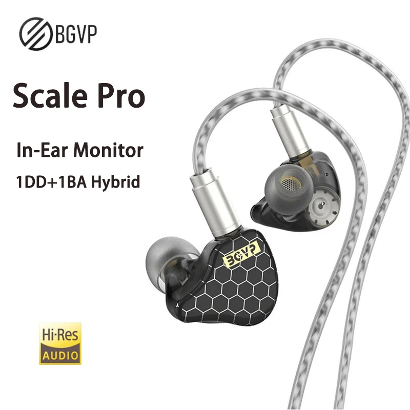 Наушники-вкладыши BGVP Scale Pro 1DD+1BA с гибридным драйвером, HIFI-звуком, шумоподавлением, усиленными басами и съемным кабелем MMCX.
Наушники-вкладыши BGVP Scale Pro 1DD+1BA с гибридным драйвером, HIFI-звуком, шумоподавлением, усиленными басами и съемным кабелем MMCX.