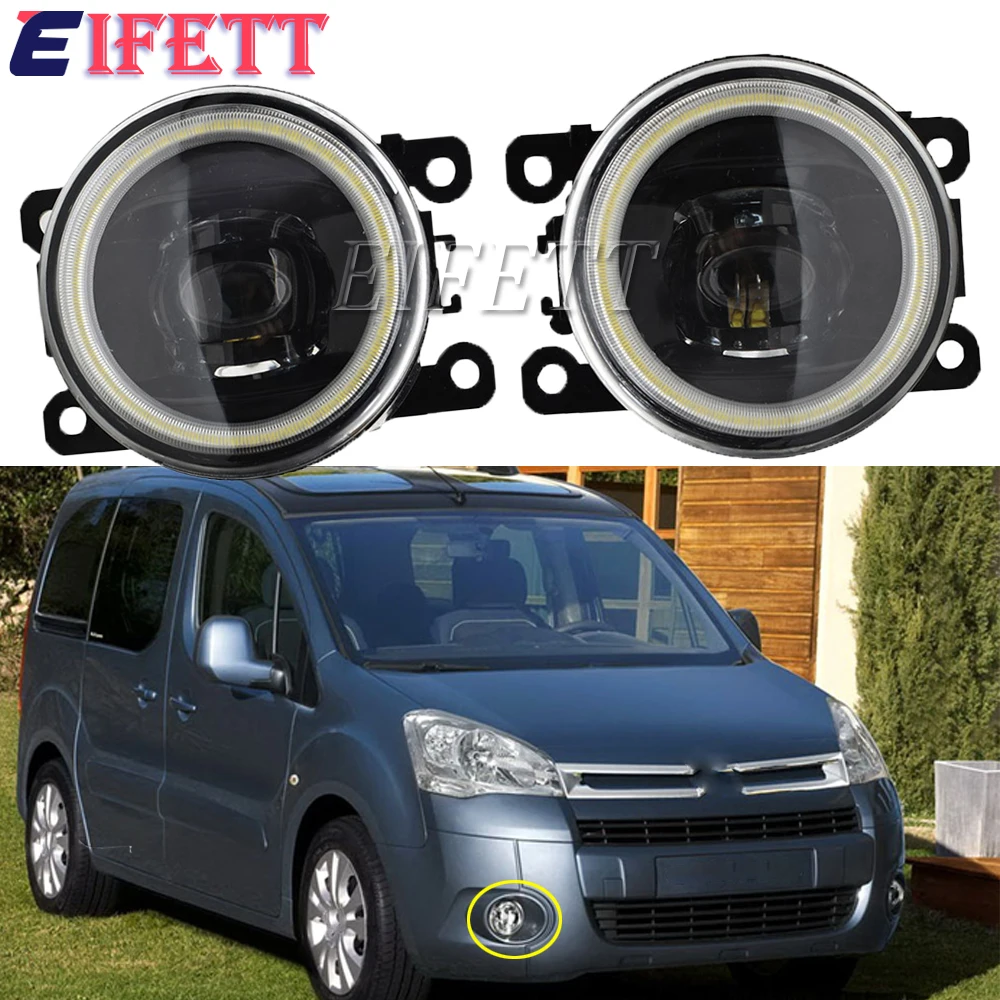 2Pcs Front Bumper Headlight Angel Eye LED Fog Light For Citroen Berlingo B9 2012 2013 2014 2015 Auto Car Fog Lamp 12V Waterproof
2Pcs Front Bumper Headlight Angel Eye LED Fog Light For Citroen Berlingo B9 2012 2013 2014 2015 Auto Car Fog Lamp 12V Waterproof