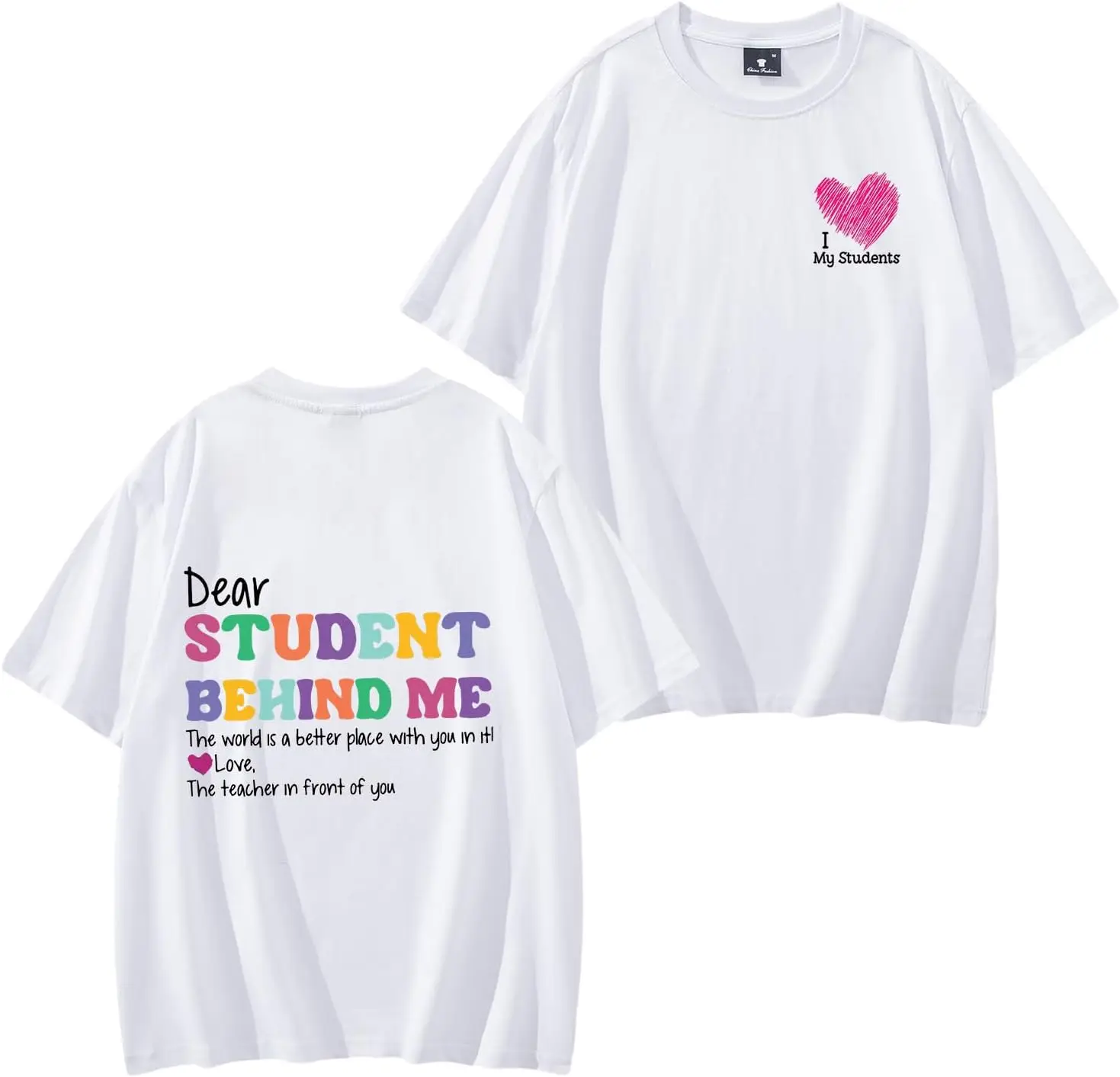 Teacher Shirts Women Dear Student Behind Me T Shirt Funny Teacher Graphic Tees Summer Casual Teacher's Day Shirt Tops
Teacher Shirts Women Dear Student Behind Me T Shirt Funny Teacher Graphic Tees Summer Casual Teacher's Day Shirt Tops