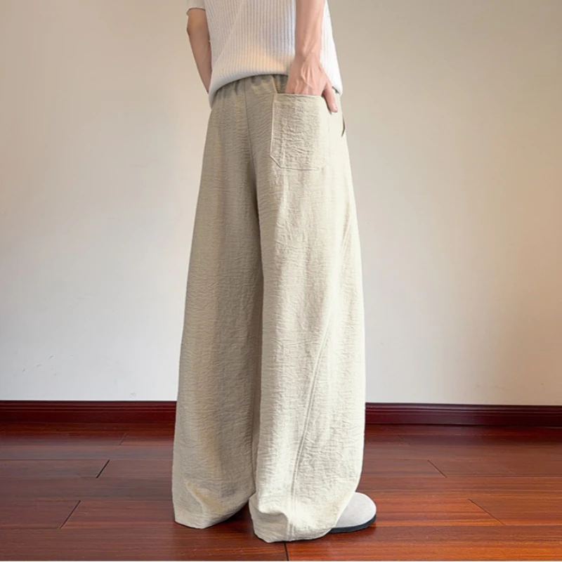 Japanese Men's Cotton Linen Pants Male Summer New Breathable Solid Color Linen Baggy Trousers Streetwear Wide Leg Sweatpants Men
Japanese Men's Cotton Linen Pants Male Summer New Breathable Solid Color Linen Baggy Trousers Streetwear Wide Leg Sweatpants Men
