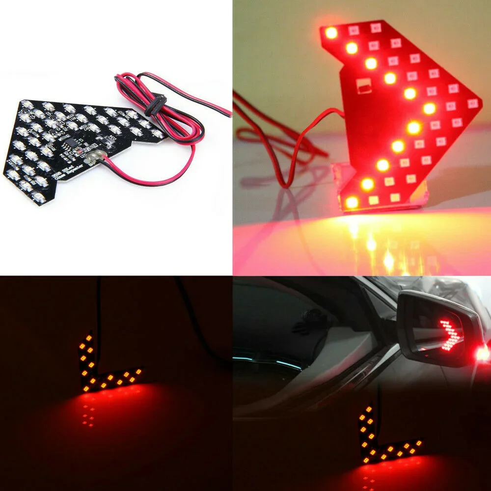 2 Pcs 33-SMD Led Lights Arrow Panels Car Side Mirror Turn Signal Indicator Decorative Lamp External Spare Parts Car Products
2 Pcs 33-SMD Led Lights Arrow Panels Car Side Mirror Turn Signal Indicator Decorative Lamp External Spare Parts Car Products