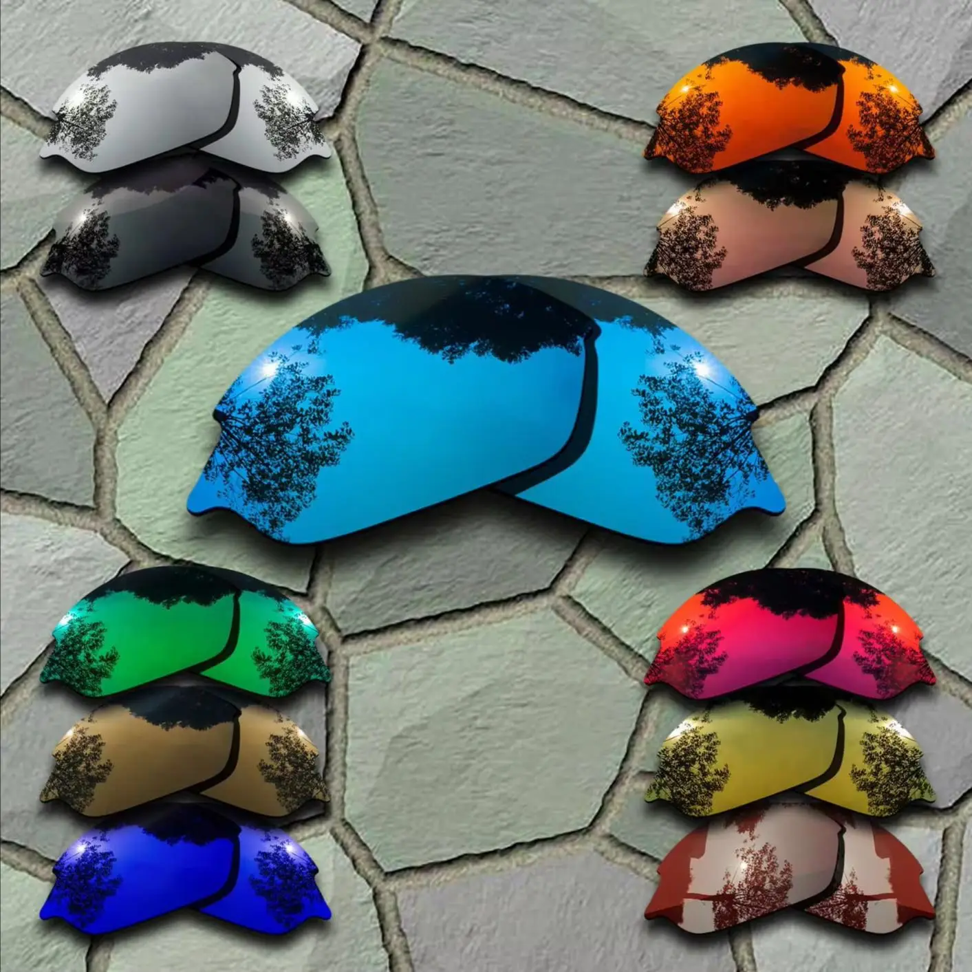 Sunglasses Polarized Replacement Lenses for Oakley Romeo 2 Anti-Reflective Mirror Coating - Varieties
Sunglasses Polarized Replacement Lenses for Oakley Romeo 2 Anti-Reflective Mirror Coating - Varieties