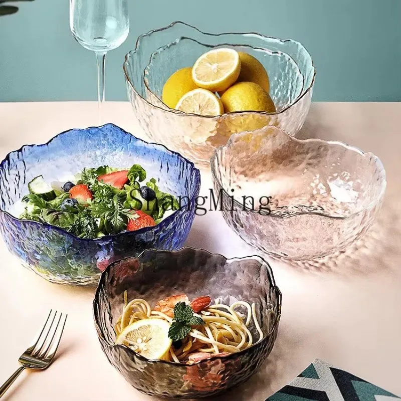 CL Phnom Penh Glass Salad Bowl Hammer Vegetable Bowl Irregular Tableware Fruit Plate Household Creative
CL Phnom Penh Glass Salad Bowl Hammer Vegetable Bowl Irregular Tableware Fruit Plate Household Creative