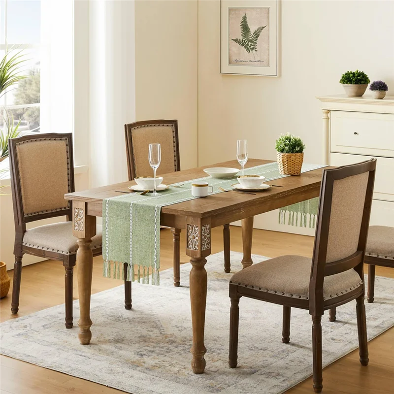 Fine Stitching Farmhouse Wind Tablecloth Sage Green Bohemian Tablecloth Country Decoration 33X228cm
Fine Stitching Farmhouse Wind Tablecloth Sage Green Bohemian Tablecloth Country Decoration 33X228cm