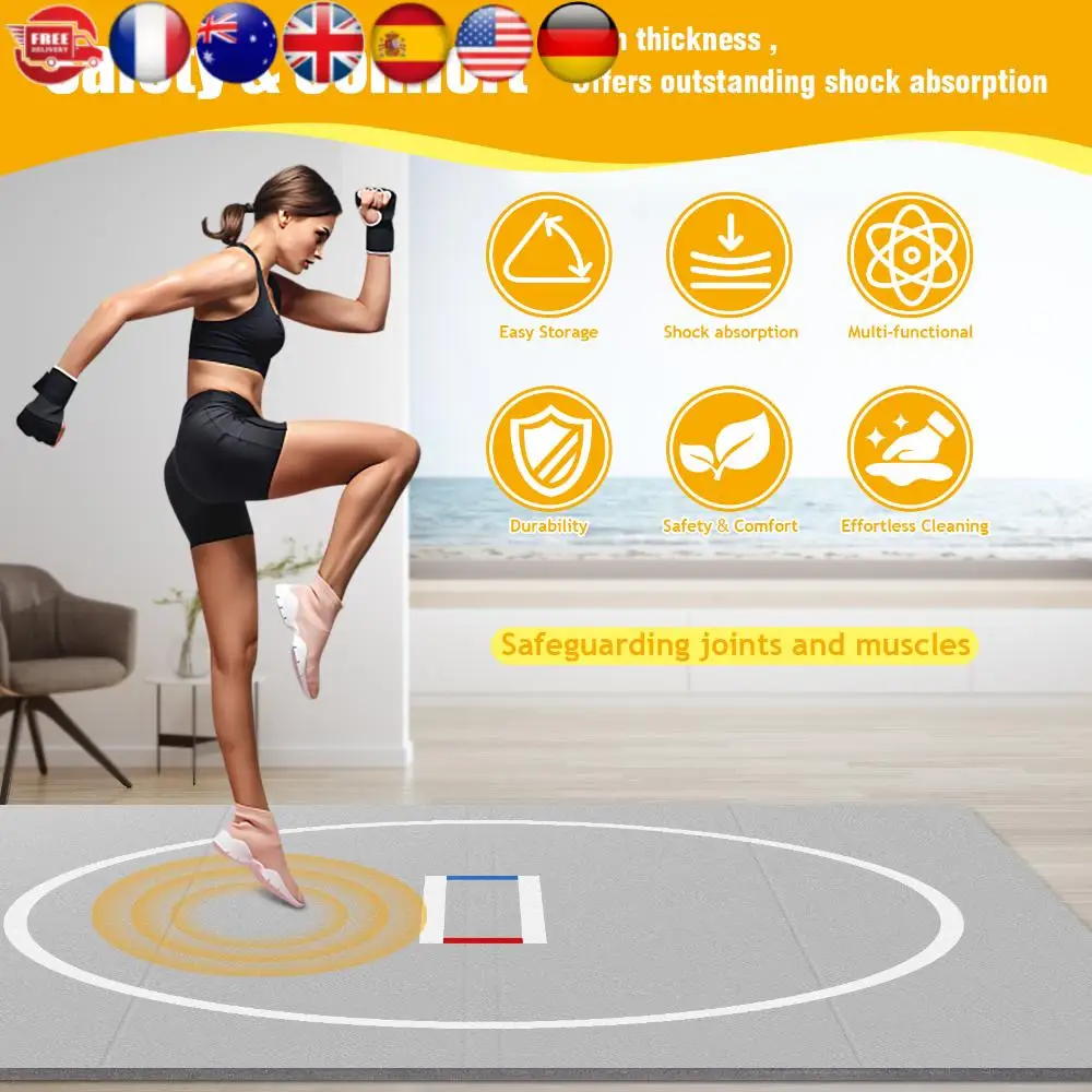 3M X 3M Thick BJJ Mat Wear Resist Multi-Functional Training Blankets Anti-Slip for Grappling Martial Art Boxing Judo
3M X 3M Thick BJJ Mat Wear Resist Multi-Functional Training Blankets Anti-Slip for Grappling Martial Art Boxing Judo
