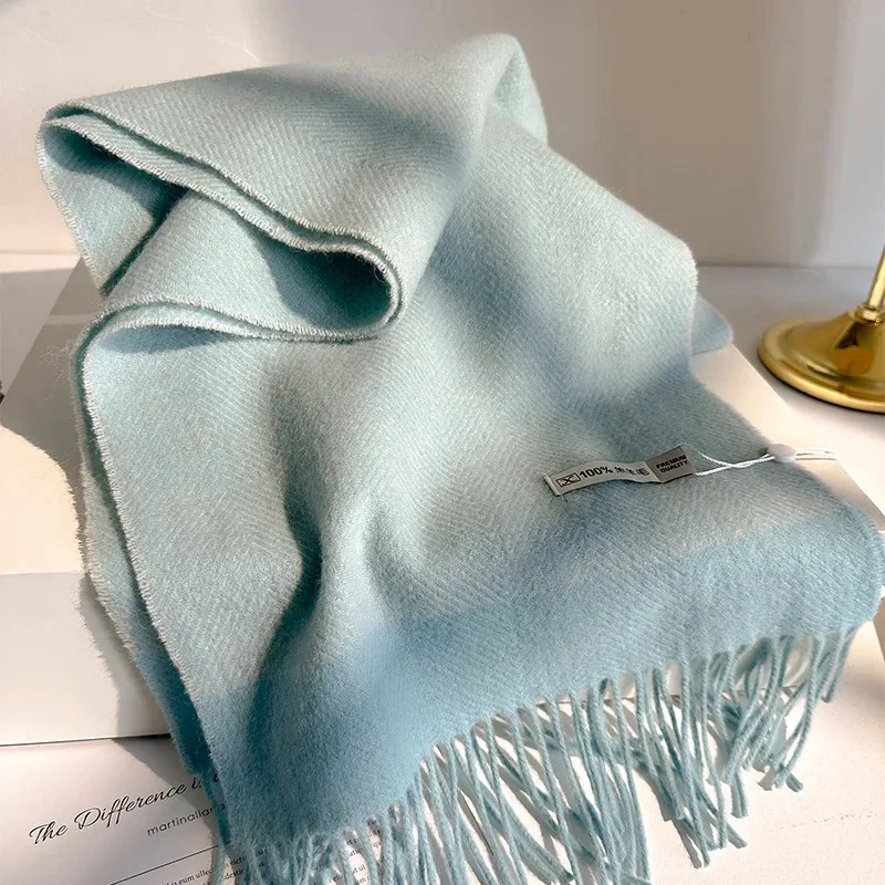 New Solid Color Stripes Winter Warm Scarf Women Scarves Adult Scarves for Ladies 100% Wool Scarf Fashion Wrap
New Solid Color Stripes Winter Warm Scarf Women Scarves Adult Scarves for Ladies 100% Wool Scarf Fashion Wrap