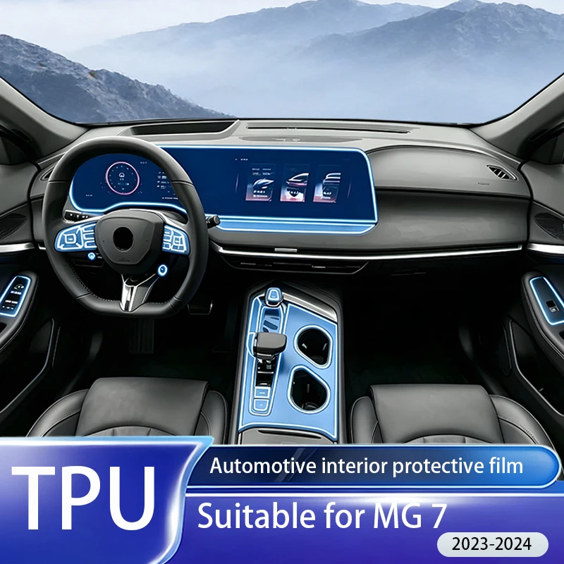 Fit for MG 7 2023-2025 Transparent TPU PPF Film Gear Panel GPS Nav Console Anti Scratch Interior Protect Full Auto Accessory Set
Fit for MG 7 2023-2025 Transparent TPU PPF Film Gear Panel GPS Nav Console Anti Scratch Interior Protect Full Auto Accessory Set