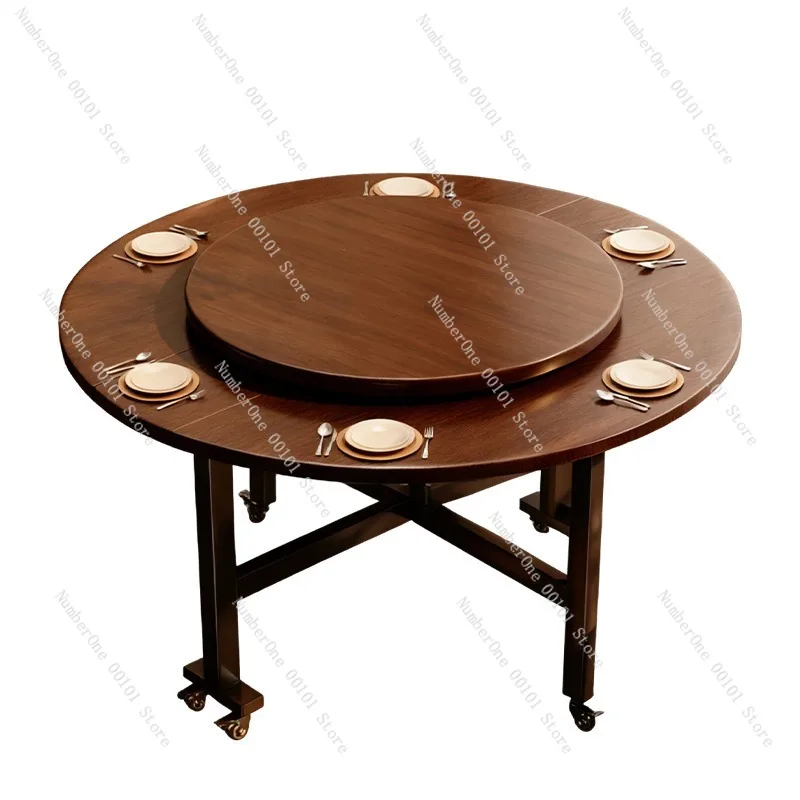 Vintage Style Foldable Dining Table for Home Solid Wood Large Round Dinner Desk with Rotating Lazy Susan 10 Seater 12 Seater
Vintage Style Foldable Dining Table for Home Solid Wood Large Round Dinner Desk with Rotating Lazy Susan 10 Seater 12 Seater