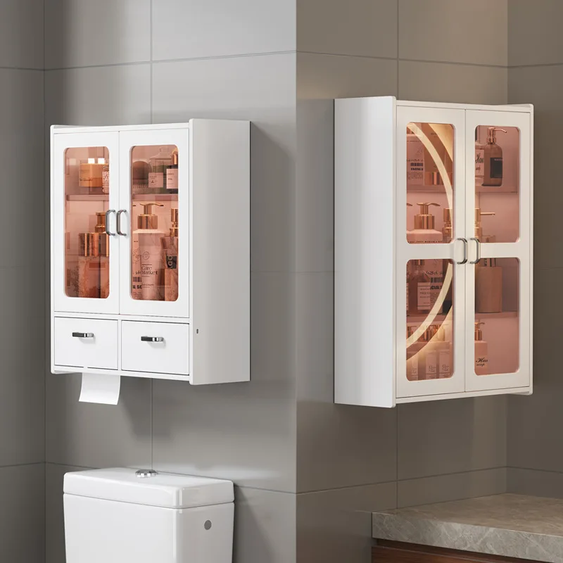 Over-the-toilet storage shelf organizer - no drilling required - bathroom wall-mounted cabinet
Over-the-toilet storage shelf organizer - no drilling required - bathroom wall-mounted cabinet