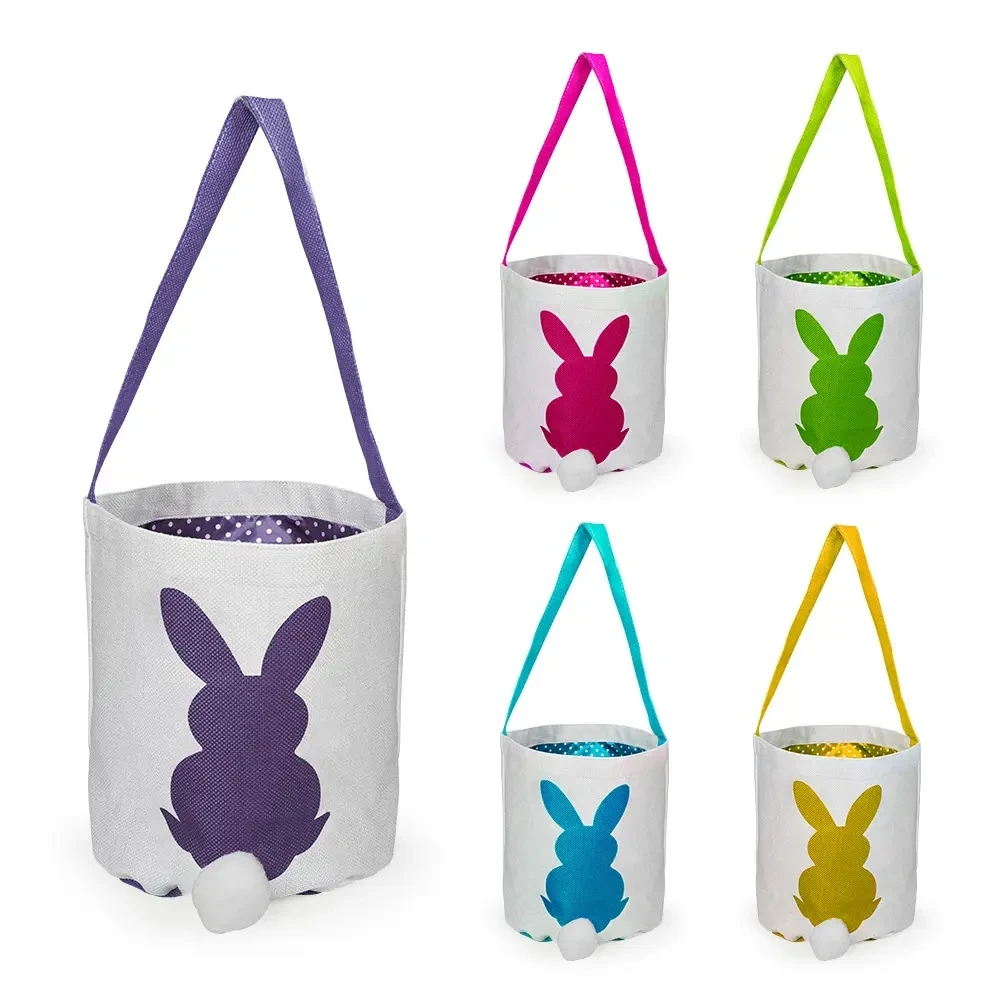 Easter Bunny Canvas Baskets Sublimation Easter Handbag For Kids Candy Tote Bags With Handles Decorations
Easter Bunny Canvas Baskets Sublimation Easter Handbag For Kids Candy Tote Bags With Handles Decorations