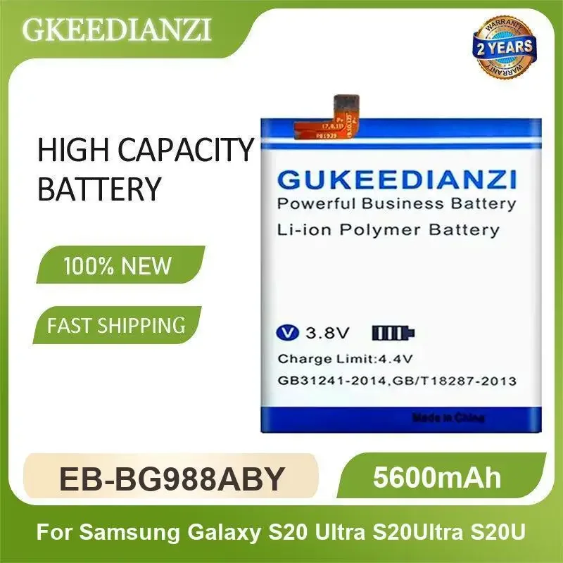 EB-BG988ABY Аккумулятор мобильного телефона для Samsung Galaxy S20 Ultra S20Ultra S20U 5600 мАч Высокая емкость
EB-BG988ABY Аккумулятор мобильного телефона для Samsung Galaxy S20 Ultra S20Ultra S20U 5600 мАч Высокая емкость
