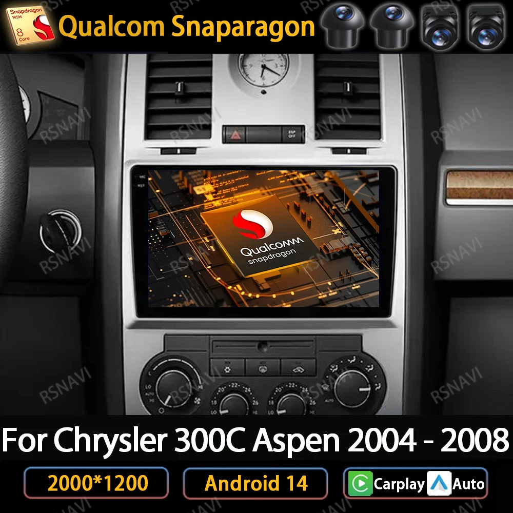 Android 14 Car Radio For Chrysler 300C Aspen 2004 - 2008 Multimedia Video Players Wireless CarPlay Auto GPS NAVI 4G WIFI QLED BT
Android 14 Car Radio For Chrysler 300C Aspen 2004 - 2008 Multimedia Video Players Wireless CarPlay Auto GPS NAVI 4G WIFI QLED BT