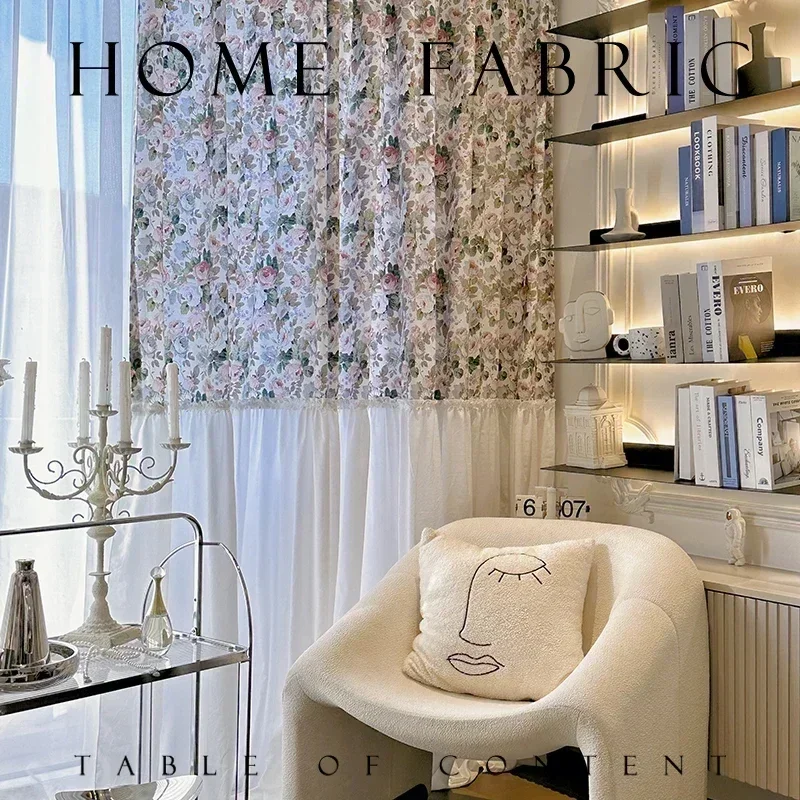 Rose Curtains for Living Room Bedroom French Romantic Skirt Oil Painting Printing Patchwork Balcony Window Curtains Customize
Rose Curtains for Living Room Bedroom French Romantic Skirt Oil Painting Printing Patchwork Balcony Window Curtains Customize