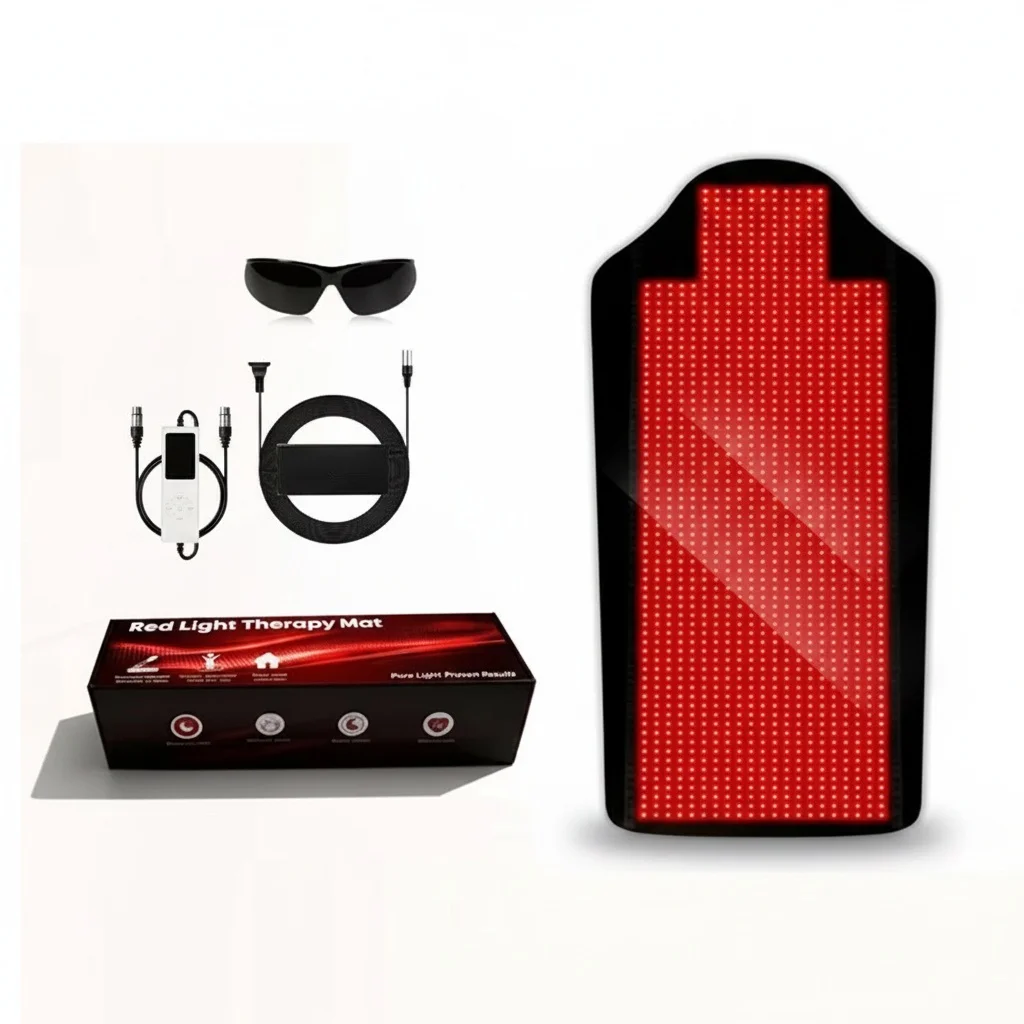 Red Light Therapy Mat, 185 x 85 cm Neoprene TPU Near Infrared Blanket, Full Body Skin Rejuvenation Sleeping Bag for Home
Red Light Therapy Mat, 185 x 85 cm Neoprene TPU Near Infrared Blanket, Full Body Skin Rejuvenation Sleeping Bag for Home