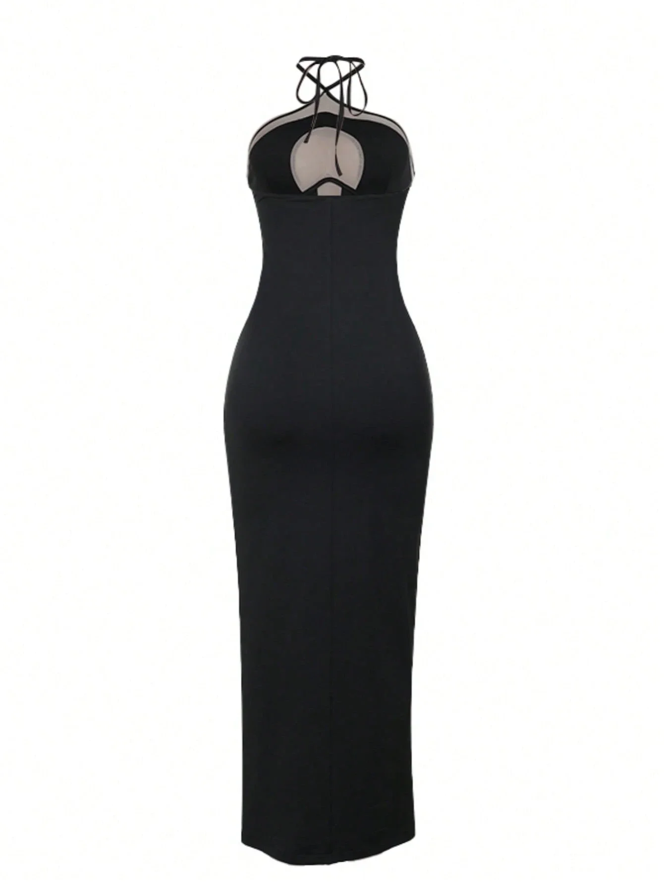 Halter Neck Fitted Hollow Sheer Sexy Party Dress Elegant
Halter Neck Fitted Hollow Sheer Sexy Party Dress Elegant