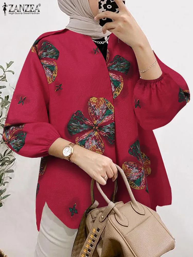 ZANZEA Women Vintage Muslim Blouse Fashion Floral Printed Shirt V Neck 3/4 Sleeve Tops Islamic Clothing Bohemian Holiday Blusas
ZANZEA Women Vintage Muslim Blouse Fashion Floral Printed Shirt V Neck 3/4 Sleeve Tops Islamic Clothing Bohemian Holiday Blusas