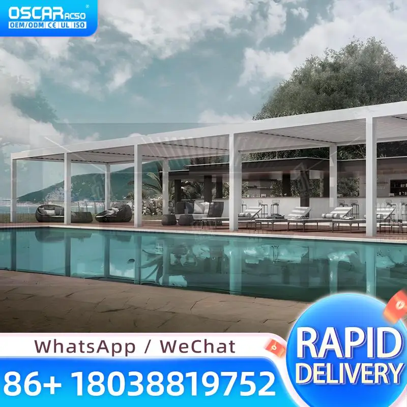 Уличный алюминиевый павильон 3м с умным управлением, выдвижной крышей, экологичный, водонепроницаемый, с порошковым покрытием, пергола для бассейна
Уличный алюминиевый павильон 3м с умным управлением, выдвижной крышей, экологичный, водонепроницаемый, с порошковым покрытием, пергола для бассейна