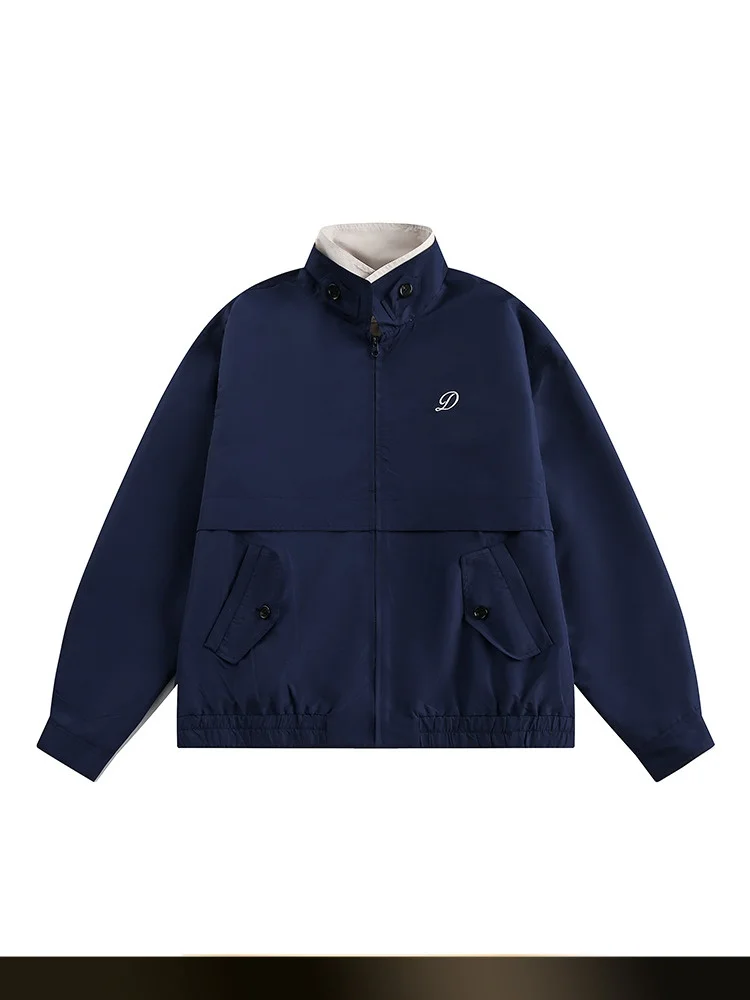 Retro Contrast Color Stitched Jaet Loose Casual Collar Spring New Sle Youthful Polyester Fiber Zipper Closure Outerwear
Retro Contrast Color Stitched Jaet Loose Casual Collar Spring New Sle Youthful Polyester Fiber Zipper Closure Outerwear