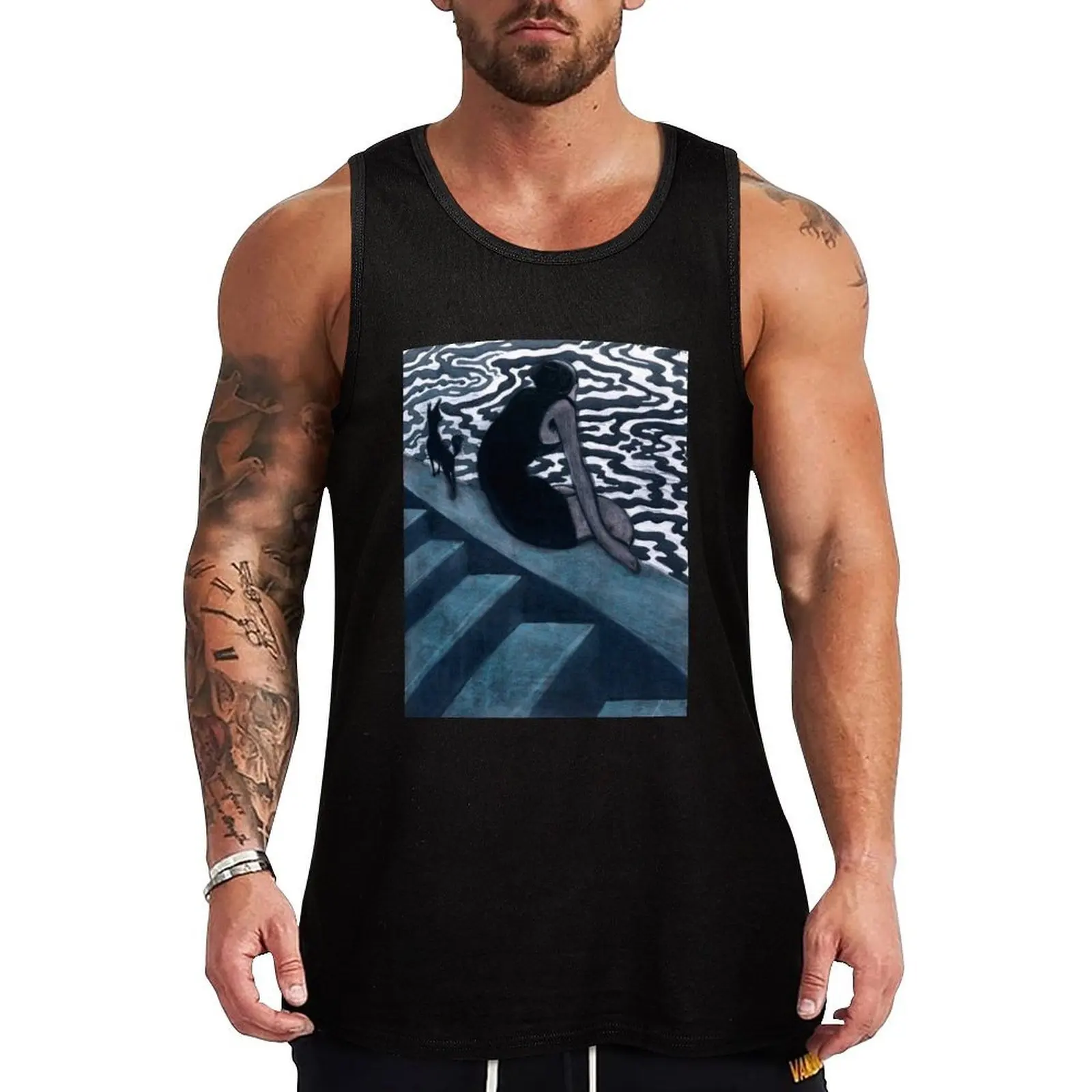 Léon Spilliaert - The Bather - La Baigneuse Tank Top sleeveless Men's t-shirts bodybuilding men clothes Gym man 
Léon Spilliaert - The Bather - La Baigneuse Tank Top sleeveless Men's t-shirts bodybuilding men clothes Gym man