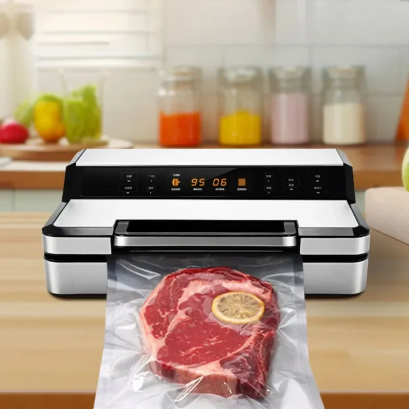 Commercial Vacuum Sealer Machine Multifunction Automatic Food Packaging with Bag Roll Storage Cutter for Home Kitchen
Commercial Vacuum Sealer Machine Multifunction Automatic Food Packaging with Bag Roll Storage Cutter for Home Kitchen