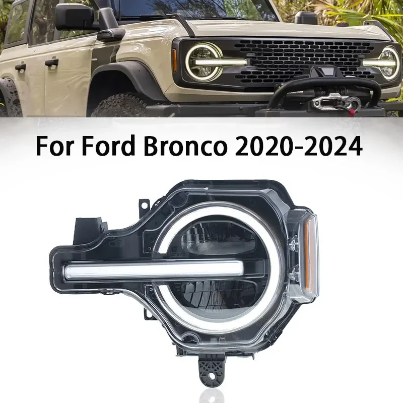 2PCS LED Headlight For Ford Bronco 2020-2024 Rapter 2Door 4Door Front Hi Low DRL Turn Signal Lights Headlamp Car Accessories
2PCS LED Headlight For Ford Bronco 2020-2024 Rapter 2Door 4Door Front Hi Low DRL Turn Signal Lights Headlamp Car Accessories