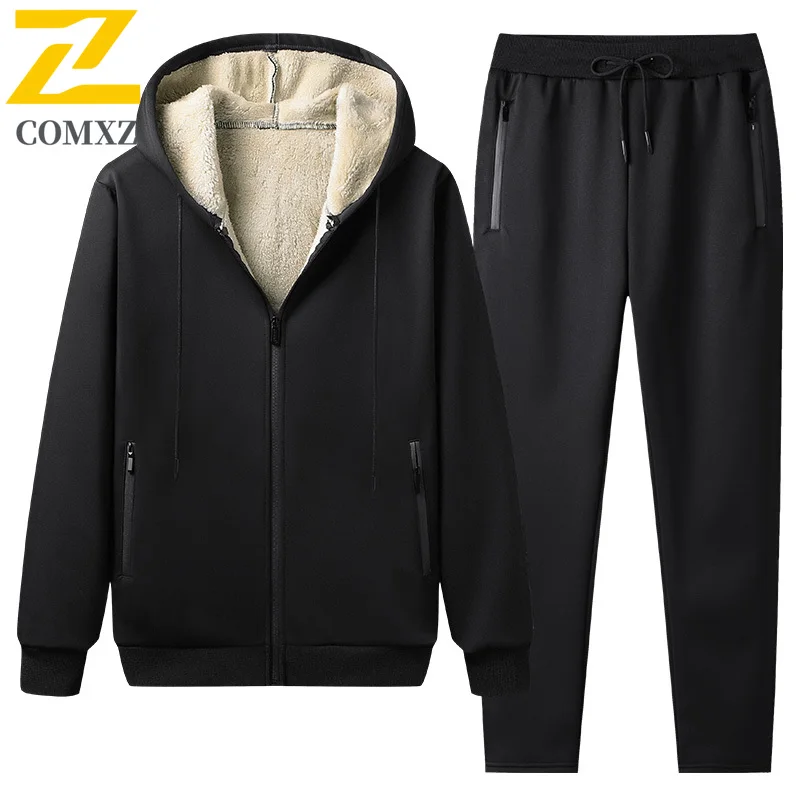 Men's Sportswear New Winter Autumn fleece Tracksuit 2 Piece Sets Sports Suit Jacket+Pant Sweatsuit Male Fashion warm Clothing
Men's Sportswear New Winter Autumn fleece Tracksuit 2 Piece Sets Sports Suit Jacket+Pant Sweatsuit Male Fashion warm Clothing