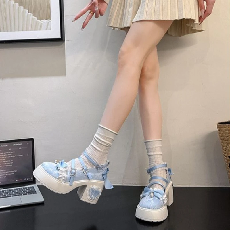 Heightening Fabric Mary Jane Loafers Girls School Style Wasteland Punk Trendy Fall Fashion
Heightening Fabric Mary Jane Loafers Girls School Style Wasteland Punk Trendy Fall Fashion