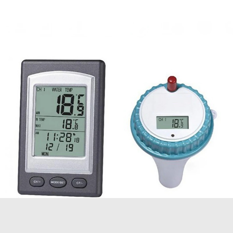 Wireless Floating Pool Thermometer LCD Digital Indoor Outdoor Hot Tub Spa Pond Temp Meter with Transmitter
Wireless Floating Pool Thermometer LCD Digital Indoor Outdoor Hot Tub Spa Pond Temp Meter with Transmitter