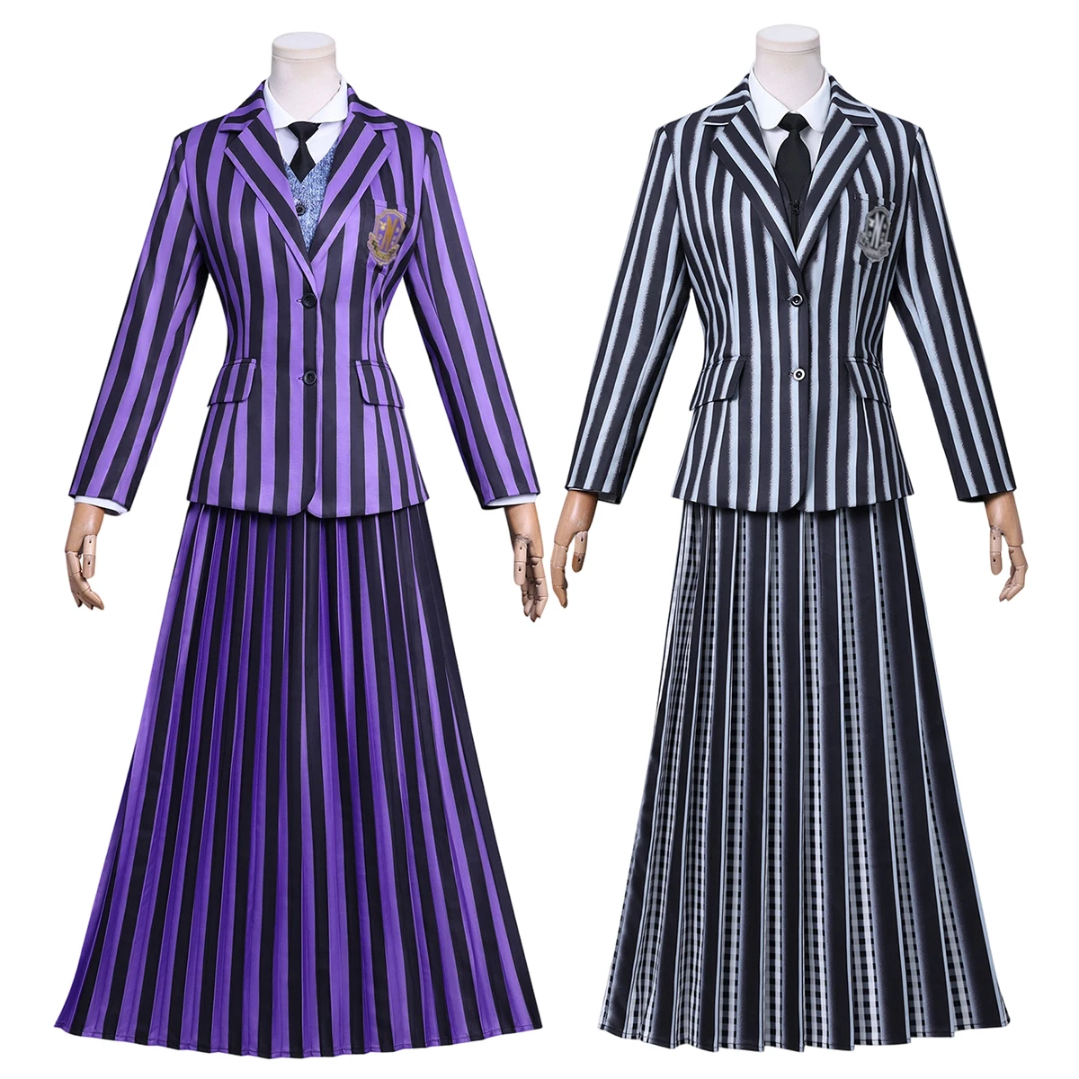 HOLOUN Enid Sinclai Bianca Barclay Cosplay Costume Striped School Uniform Skirt Sweater Embroidery Suit Halloween Christmas
HOLOUN Enid Sinclai Bianca Barclay Cosplay Costume Striped School Uniform Skirt Sweater Embroidery Suit Halloween Christmas
