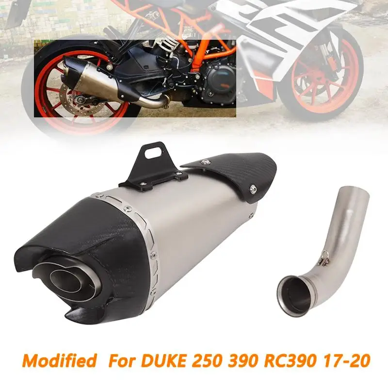 51MM Motorcycle Exhaust Tail Pipe Escape Muffler Mid Link Pipe Slip On Stainless Steel Modified for DUKE 250 390 RC390 2017-2020
51MM Motorcycle Exhaust Tail Pipe Escape Muffler Mid Link Pipe Slip On Stainless Steel Modified for DUKE 250 390 RC390 2017-2020
