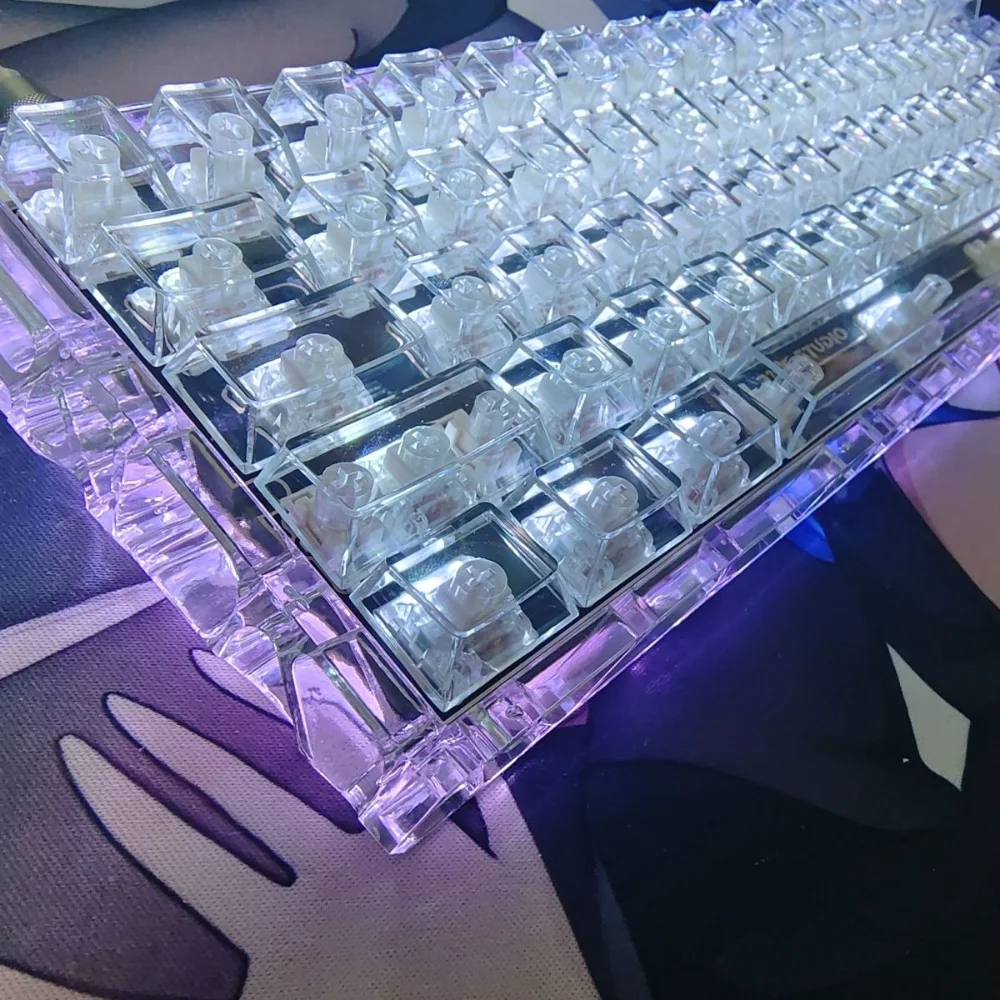 Transparent Crystal Keycaps CBSA PC Engraved/unengraved/side-engraved 132 Keys for MX Mechanical Keyboards.
Transparent Crystal Keycaps CBSA PC Engraved/unengraved/side-engraved 132 Keys for MX Mechanical Keyboards.