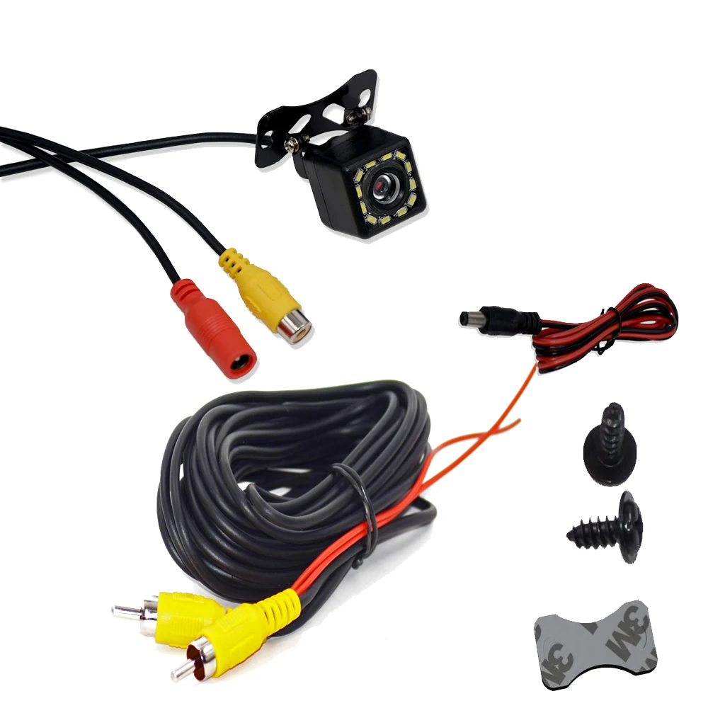 Reverse Camera for Backup Parking Assistance Universal Waterproof with HD CCD 12 LEDs Night Wide Rear View Angle
Reverse Camera for Backup Parking Assistance Universal Waterproof with HD CCD 12 LEDs Night Wide Rear View Angle