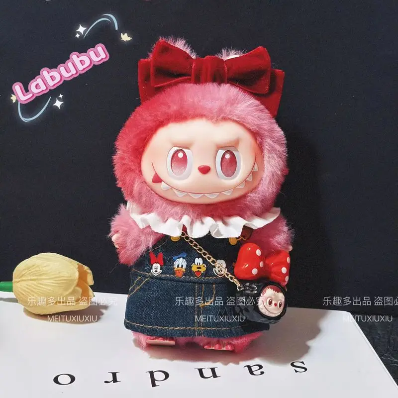 Hot New 17cm Labubu Baby Clothes Vinyl Pendant Doll Clothes Disney Mickey Minnie Denim Skirt Bow Suit Decoration Girl Gift
Hot New 17cm Labubu Baby Clothes Vinyl Pendant Doll Clothes Disney Mickey Minnie Denim Skirt Bow Suit Decoration Girl Gift