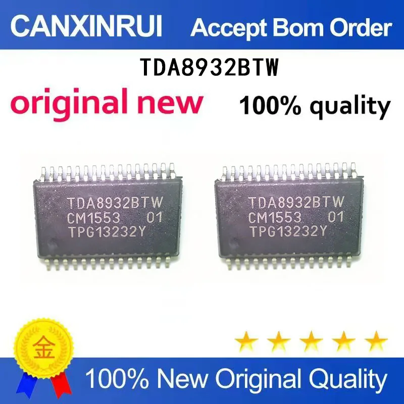 (5 pieces)New TDA8932BTW TDA89338TW TDA8933BTW Spot Chip IC
(5 pieces)New TDA8932BTW TDA89338TW TDA8933BTW Spot Chip IC