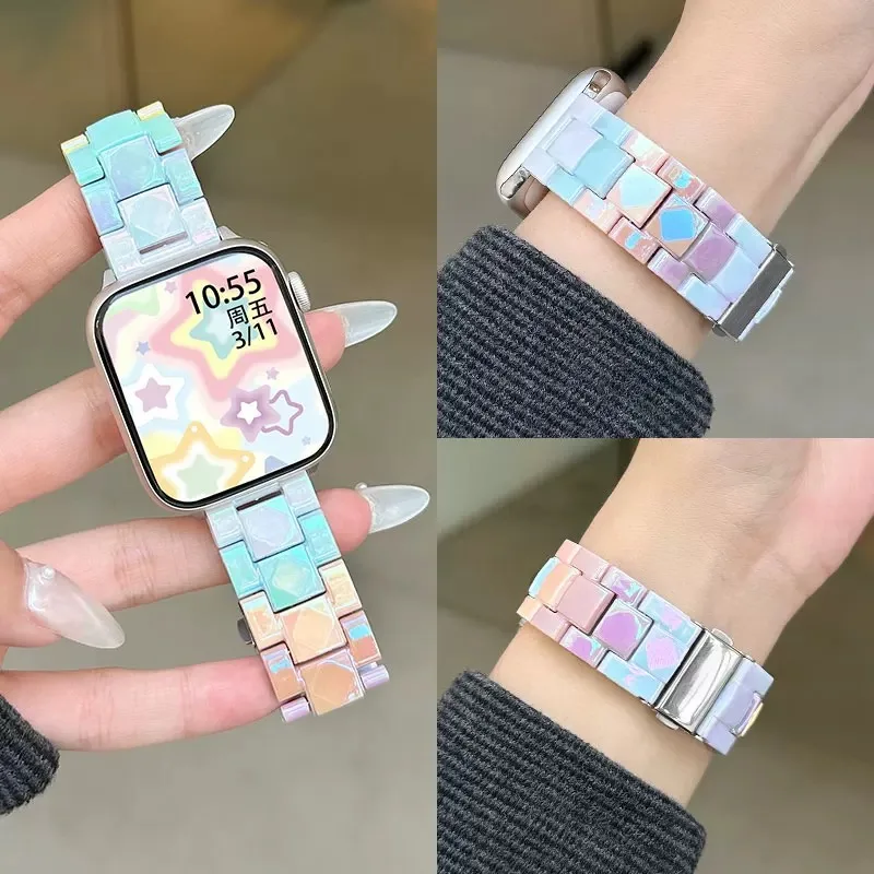 Resin strap for Xiaomi band 9 Pro Fashion Correa Bracelet Woman watchband for Redmi watch 5/4 Smartwatch Sport Wristband
Resin strap for Xiaomi band 9 Pro Fashion Correa Bracelet Woman watchband for Redmi watch 5/4 Smartwatch Sport Wristband