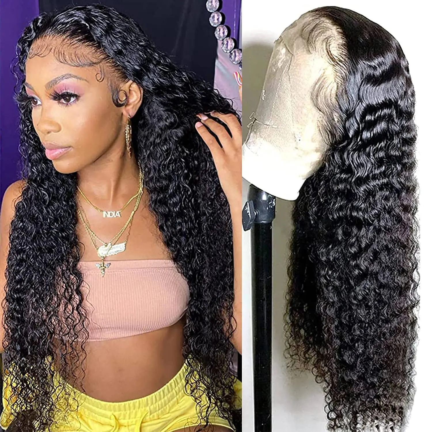 Human Hair Lace Front Wigs 13x5x1 T-parted Water Wave Wigs Pre Plucked Hairline Transparent Lace Wigs for Black Women Human Hair
Human Hair Lace Front Wigs 13x5x1 T-parted Water Wave Wigs Pre Plucked Hairline Transparent Lace Wigs for Black Women Human Hair