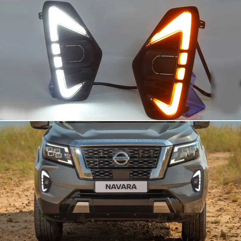 LED Daylights For Nissan Navara 2021 2022 Car Accessory Headlight Daytime Running Light DRL Dynamic Turn Signal Fog Lamp
LED Daylights For Nissan Navara 2021 2022 Car Accessory Headlight Daytime Running Light DRL Dynamic Turn Signal Fog Lamp