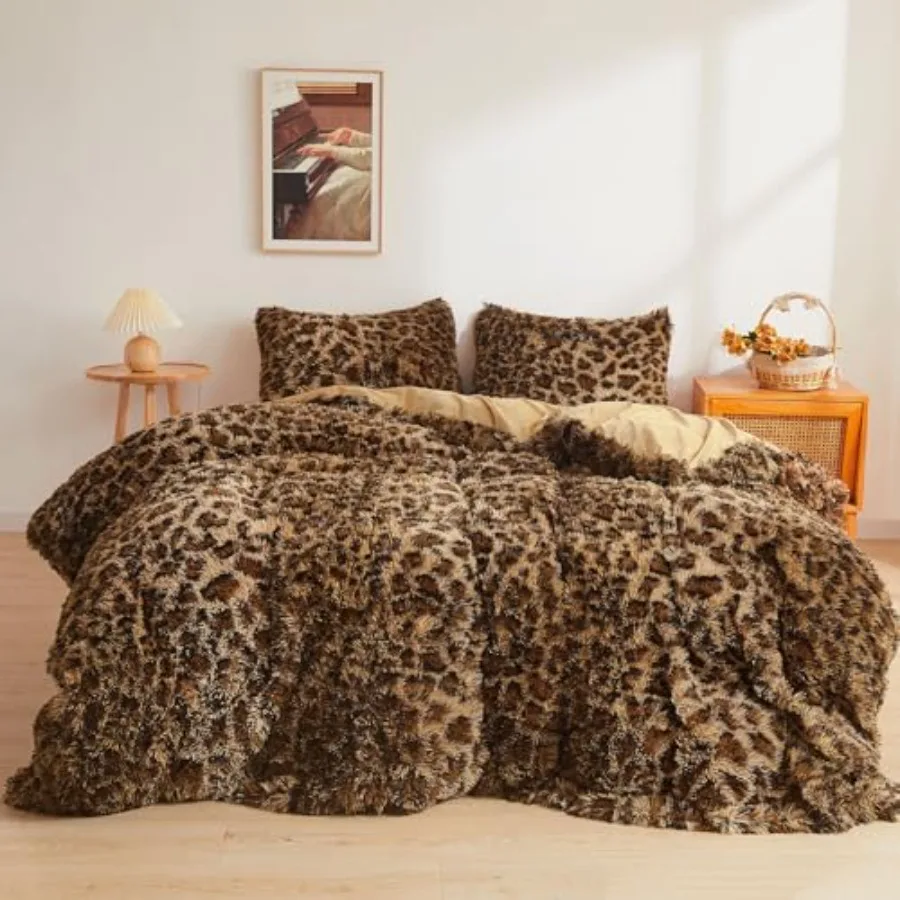 Cheetah Print Fluffy Faux Fur Duvet Cover Set 3 Pieces Soft Plush Shaggy Fuzzy Bedding Set 1 Faux Fur Leopard Print Comforter C
Cheetah Print Fluffy Faux Fur Duvet Cover Set 3 Pieces Soft Plush Shaggy Fuzzy Bedding Set 1 Faux Fur Leopard Print Comforter C