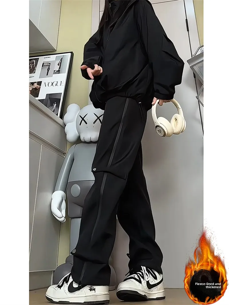 Men's Faionable Thiened Fce Lined Cargo Pants Straight Leg Casual Trousers Autumn Winter Sli Workwear
Men's Faionable Thiened Fce Lined Cargo Pants Straight Leg Casual Trousers Autumn Winter Sli Workwear