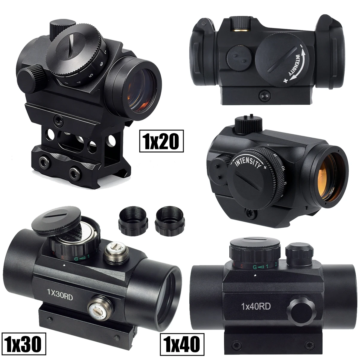 1x20mm Red Dot Sight 2MOA 1x30mm 1x40mm Adjustable Reflex Sight Fog-Proof Shockproof Tactical Hunting RifleScope AR15 20mm Rail
1x20mm Red Dot Sight 2MOA 1x30mm 1x40mm Adjustable Reflex Sight Fog-Proof Shockproof Tactical Hunting RifleScope AR15 20mm Rail