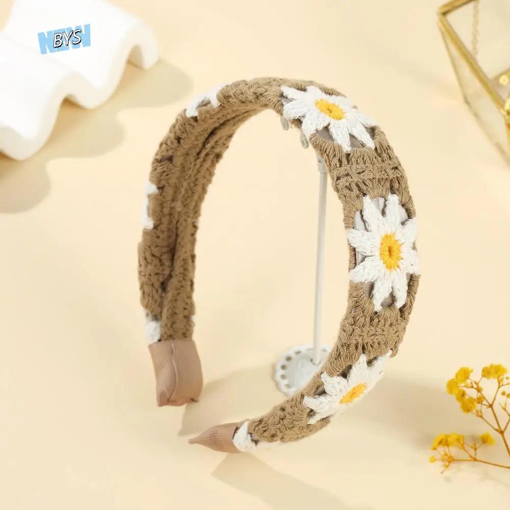 Wash Face Colorful Wide Floral Hair Hoop Woven Soft Flower Hollow Headband Anti-slip Sweet Bohemian Daisy Haiband Summer
Wash Face Colorful Wide Floral Hair Hoop Woven Soft Flower Hollow Headband Anti-slip Sweet Bohemian Daisy Haiband Summer