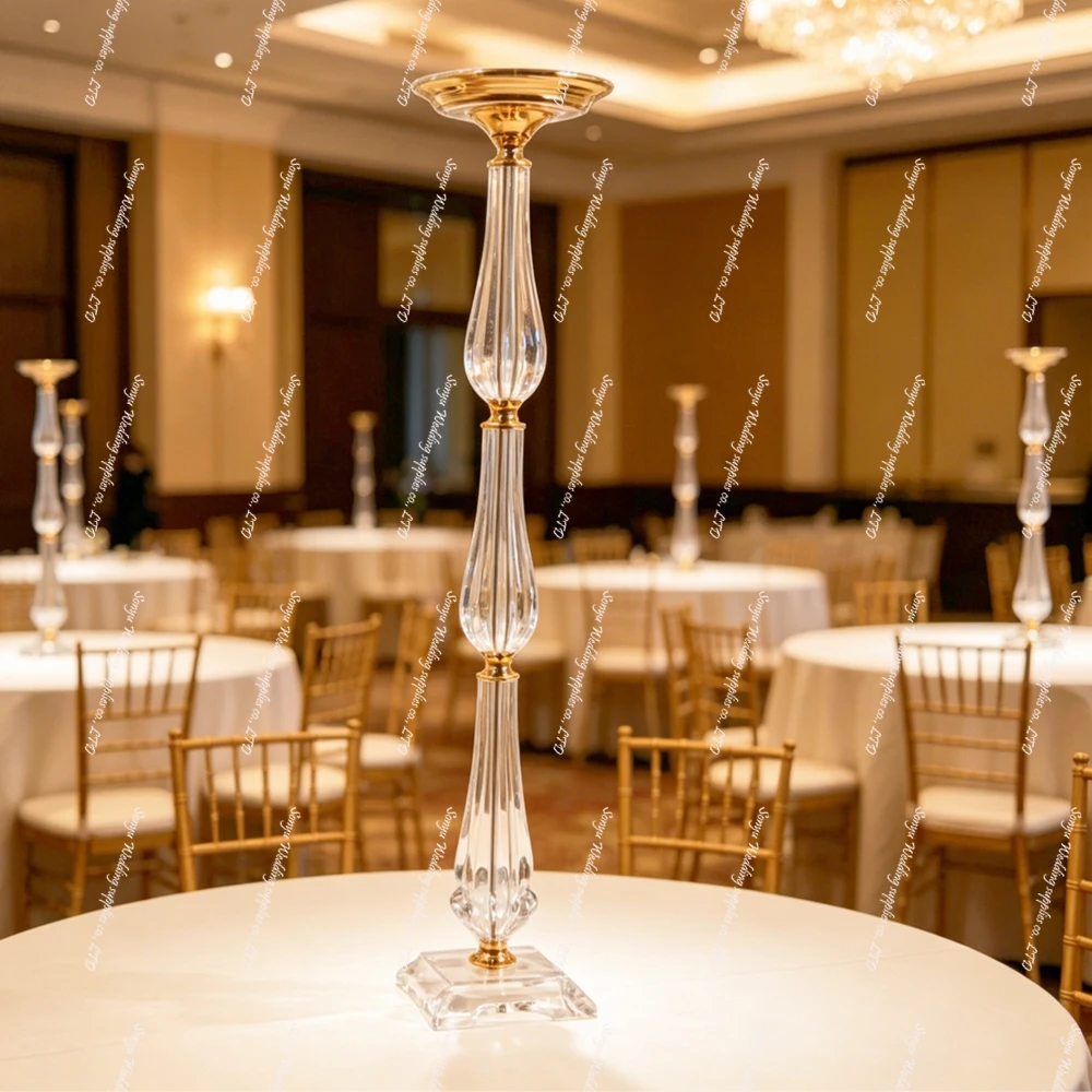 10pcs 60/120cm Table Lamp Shaped Clear Crystal Hurricane Candlestick Gold Metal Wedding Candle Holder for Party Wedding Table
10pcs 60/120cm Table Lamp Shaped Clear Crystal Hurricane Candlestick Gold Metal Wedding Candle Holder for Party Wedding Table