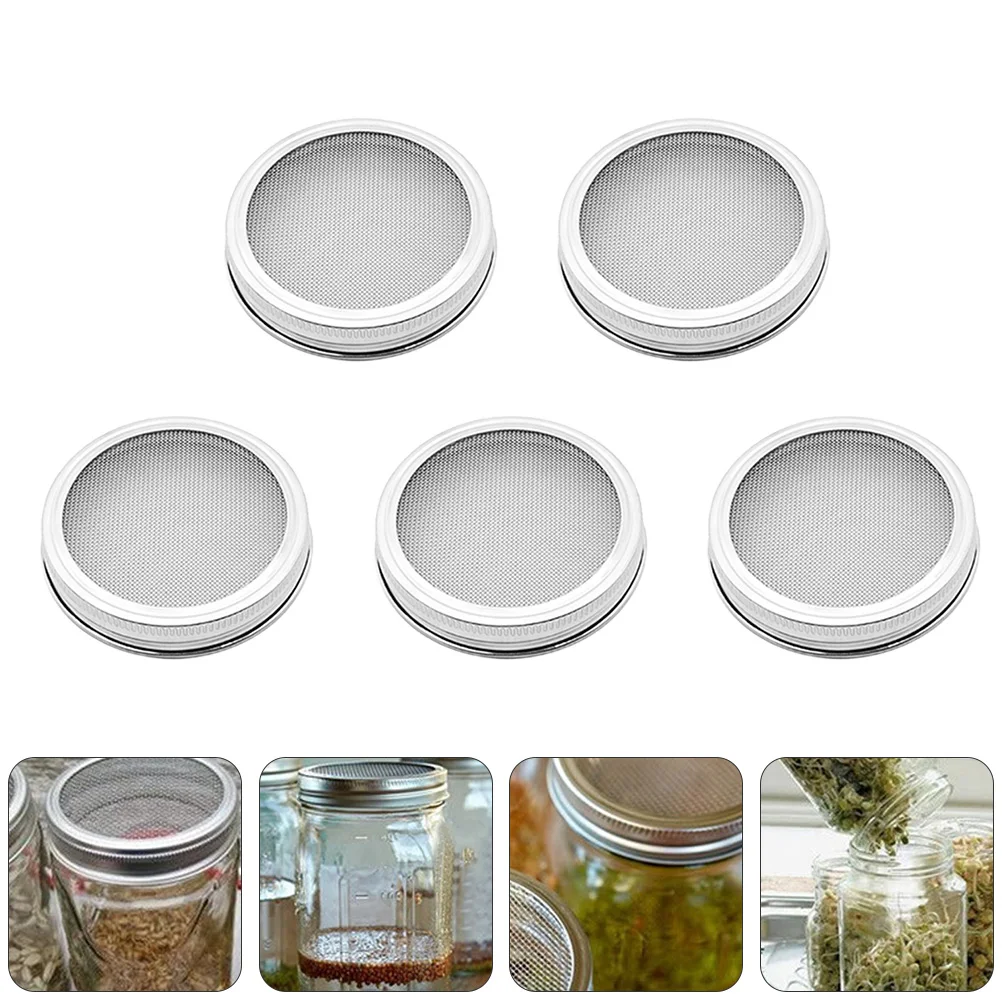 Stainless Steel Sprouting Jar Lid Strainer Screens Wide Mouth Mesh Rust Resistant Perfect Coffee Tea Kitchen
Stainless Steel Sprouting Jar Lid Strainer Screens Wide Mouth Mesh Rust Resistant Perfect Coffee Tea Kitchen