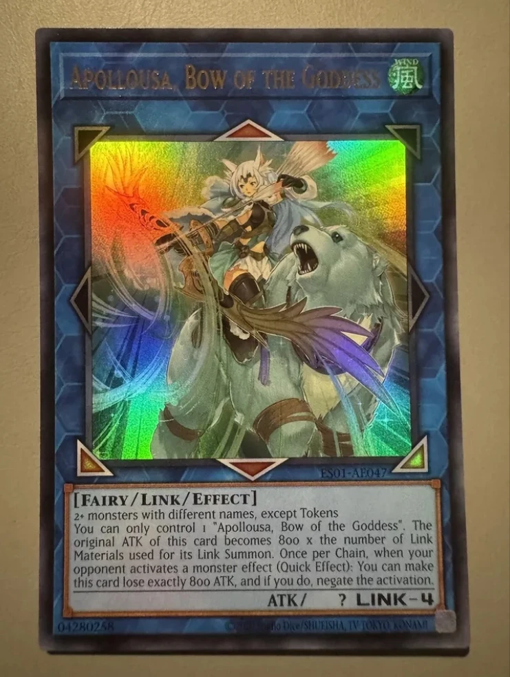 Yugioh KONAMI Duel Monsters ES01-AE047 Apollousa, Ультра редкая азиатская английская коллекция мятная карта
Yugioh KONAMI Duel Monsters ES01-AE047 Apollousa, Ультра редкая азиатская английская коллекция мятная карта