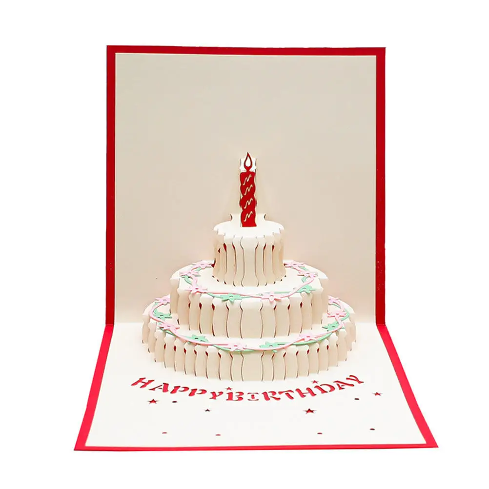 2Pcs 3D Birthday Cake Greeting Cards Beautiful Printed Smooth Texture Customizable Space for Personal Message Festive Decor
2Pcs 3D Birthday Cake Greeting Cards Beautiful Printed Smooth Texture Customizable Space for Personal Message Festive Decor