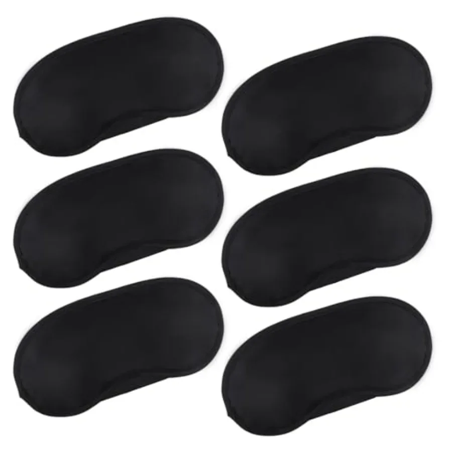 6 Pcs Eye Mask Sleep Masks Bulk Soft Breathable Blackout Eye Cover for Side Sleeper, Black Blindfold Sleeping Mask with Adjusta
6 Pcs Eye Mask Sleep Masks Bulk Soft Breathable Blackout Eye Cover for Side Sleeper, Black Blindfold Sleeping Mask with Adjusta
