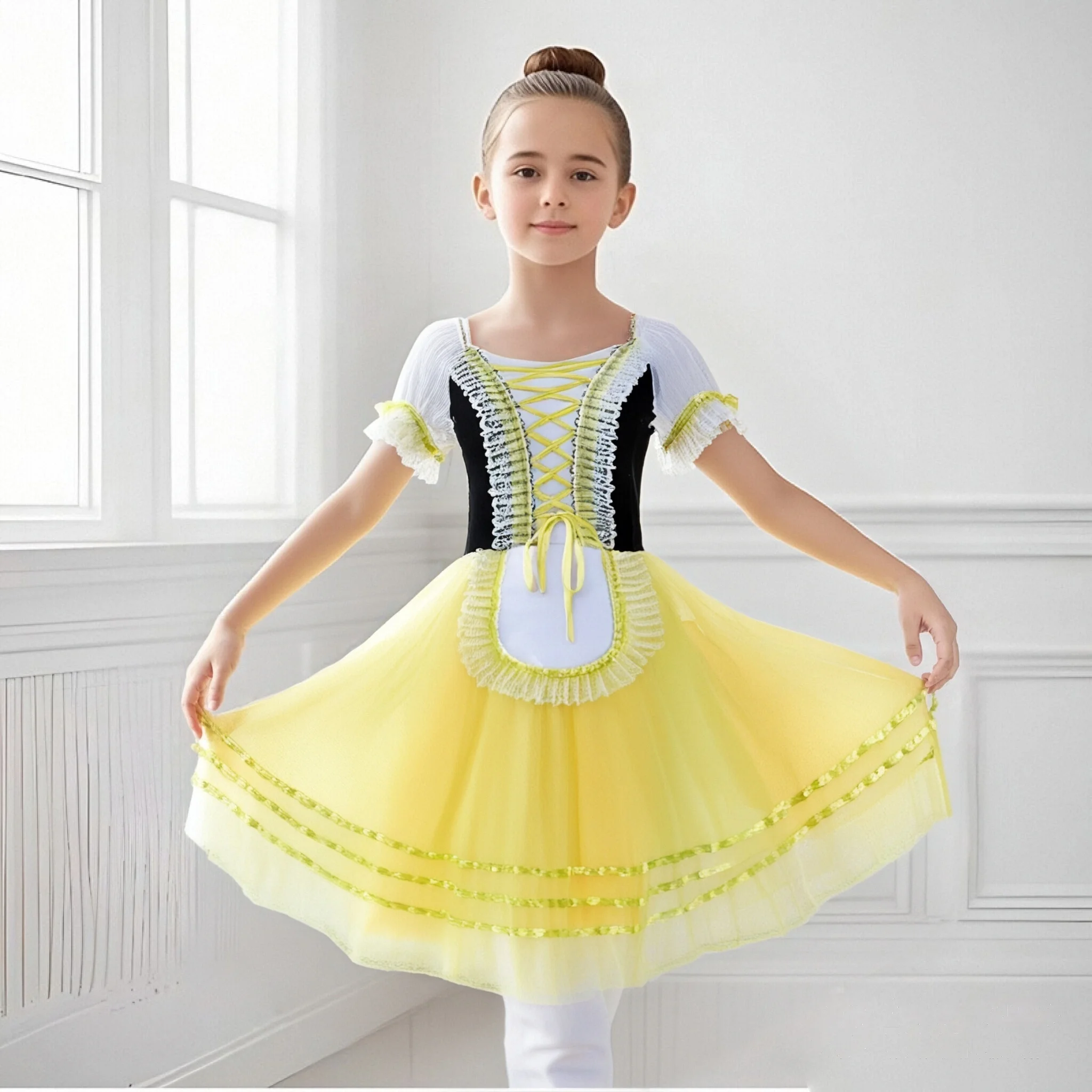Yellow Professional Ballet Tutu Long Tulle Dress Girls White Swan Ballet Dress Performance Dance Ballerina Costume Kids
Yellow Professional Ballet Tutu Long Tulle Dress Girls White Swan Ballet Dress Performance Dance Ballerina Costume Kids
