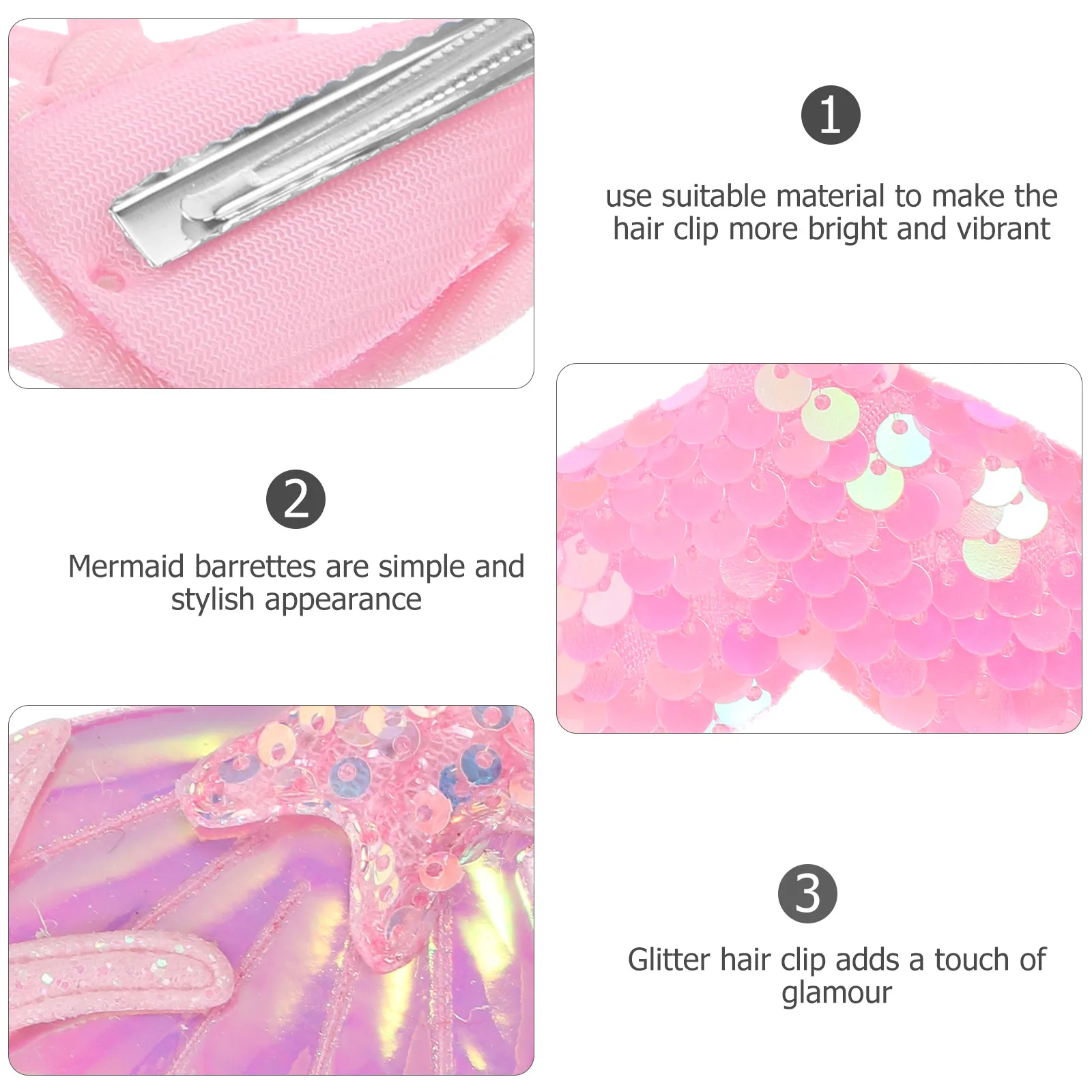 2 Pcs Mermaid Hair Clip Beach Party Clips Girl Accessories Hairpin Adorable for Girls Sequin Cloth
2 Pcs Mermaid Hair Clip Beach Party Clips Girl Accessories Hairpin Adorable for Girls Sequin Cloth