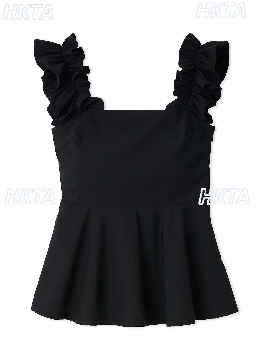 2026 Summer New Japanese Sweet Ruffle Trim Camisole Women Versatile High-waisted Slim-fit Solid Color Tank Top Girls Crop Top
2026 Summer New Japanese Sweet Ruffle Trim Camisole Women Versatile High-waisted Slim-fit Solid Color Tank Top Girls Crop Top